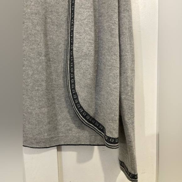 Peck & Peck wool cashmere grey open cardigan sweater size Medium - Picture 3 of 6